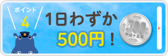 1日がわずか500円